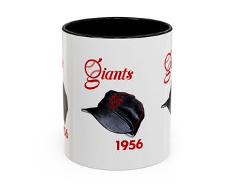 1956 New York Giants Baseball Yearbook Cover - Colorful Mugs, 11oz