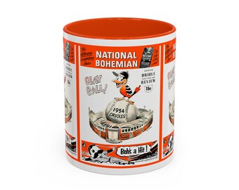 Baltimore Orioles Mug, Baseball Fan Coffee Cup, Sports Team Gift, 11oz Ceramic Tea Mug, Orioles Memorabilia