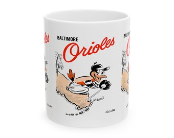 1959 Vintage Baltimore Orioles Spring Training Media Guide Cover  - Ceramic Mug, 11oz