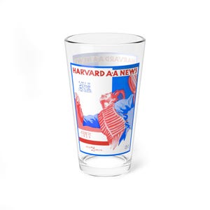 Mixglas, 16 Unzen - Vintage 1934 BaseballHarvardYale Erinnerungsstücke, Barkeeper Geschenk, Einzigartige Barware, Sportfandekor, Spieltagglas