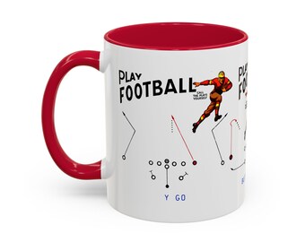 Play Football - Call the Plays Yourself - Colorful Mug, 11oz