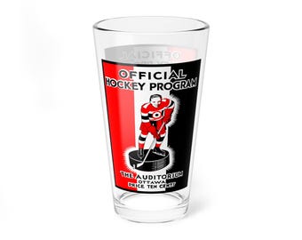 Mixing Glass, Ottawa Senators Hockey Vintage 1932-1933, Barware, Drinkware, Hockey Gift, Hockey Fan Gift