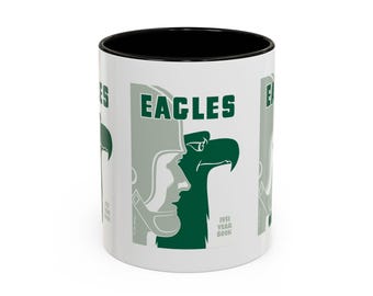 1951 Vintage Philadelphia Eagles Football Yearbook Cover - Colorful Mugs, 11oz
