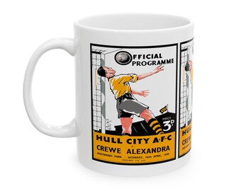 Mug, Vintage Football Fan Gift, Soccer Club Memorabilia, Sports Team Drinkware, Hull City FC Enthusiast Present, Retro English Football