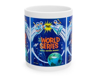 Ceramic Mug, 1965 Baseball World Series: Minnesota Twins - Los Angeles Dodgers, Sports Fan Gift, Baseball Lover Mug, MLB Collector Cup,