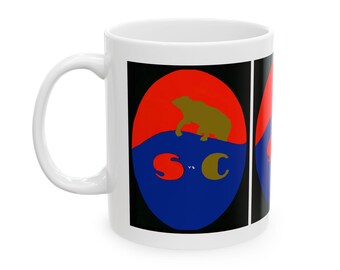 Vintage California Football Ceramic Mug, Retro SoCal Sports Cup, 1920s Football Fan Gift, College Football Memorabilia Decor, Sports Lover