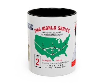 Vintage Los Angeles Dodgers - Colorful Mugs, 11oz