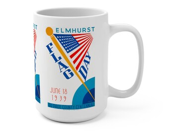 1939 Vintage WPA Poster - Flag Day - Mug 15oz