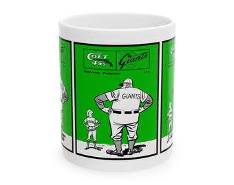 Baseball Retro Ceramic Mug - Houston Colt 45s-San Francisco Giants, 1963, Sports Fan Gift, Coffee Cup, Baseball Lover Gift, Vintage Baseball