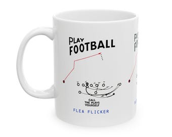 Play Football - Flea Flicker - Ceramic Mug, 11oz