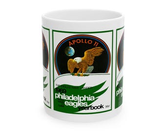 1969 Vintage Philadelphia Eagles Football Yearbook Cover - Ceramic Mug, 11oz