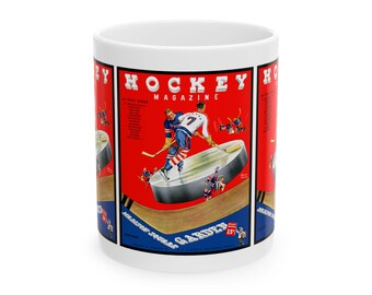 Ceramic Mug, 1938-1939 Hockey New York Americans, Hockey Fan Gift, Sports Memorabilia, Vintage Sports Mug, Hockey Collectible, Team Spirit