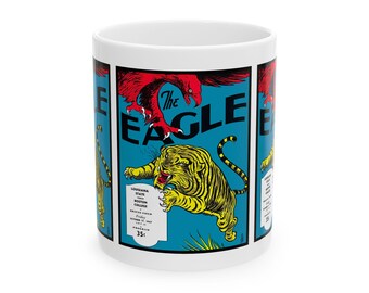 1947 Vintage Louisiana State - Boston College Eagles Football Program Cover - Ceramic Mug, 11oz