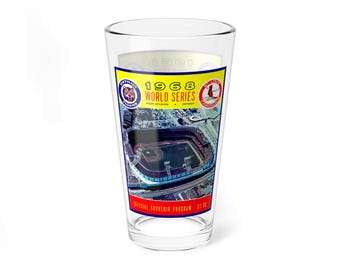 Glass Tumbler,  Baseball World Series Detroit Tigers vs St Louis Cardinals, Barware Gift, Sports Fan Collectible, Vintage Baseball