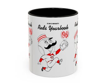 1961 Cincinnati Reds Baseball Yearbook - Colorful Mugs, 11oz