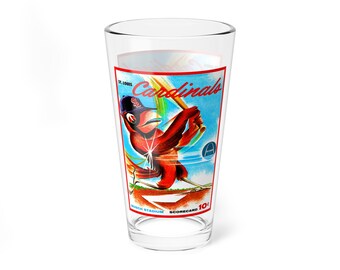 Mixing Glass, 16oz - Vintage 1964 Baseball St Louis Cardinals, Gift for Sports Fan, Collector's Item, Barware, Home Decor, Father's Day Gift