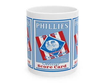 Ceramic Mug, 1939 Baseball Phillies, Sports Fan Gift, Vintage Baseball Mug, Baseball Lover Gift, Baseball Memorabilia, Sports Collectible
