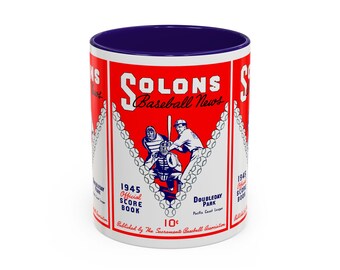 1945 Vintage Sacramento Solons Baseball News Cover - Colorful Mug, 11oz