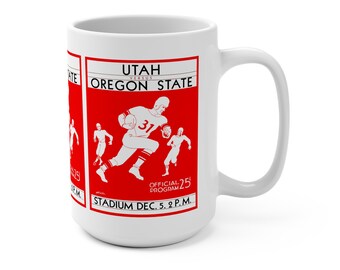 1931 Vintage Utah - Oregon State Football Program Cover - Mug 15oz
