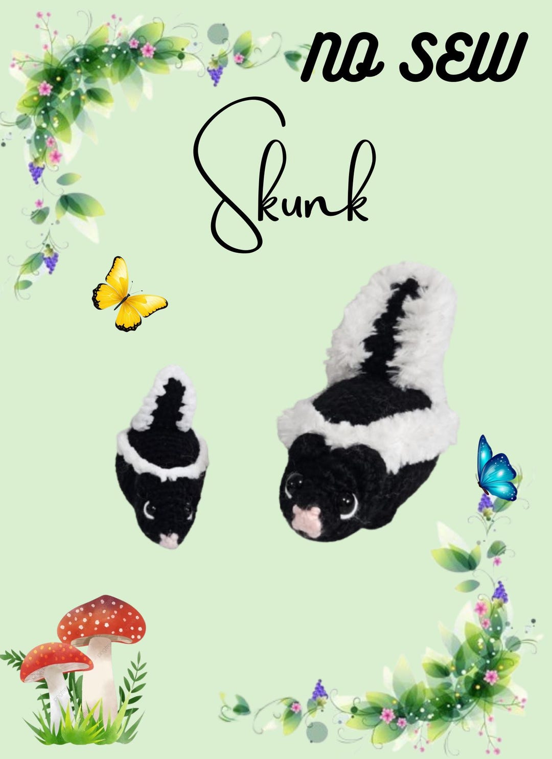 Skunk PDF Pattern - Etsy