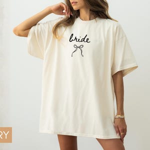 Bridal Party Comfort Colors® Shirt, Bridesmaid Proposal Gift, Maid Of Honor Tee, Matching Wedding Shirt, Wedding Party Bachelorette Shirt image 2