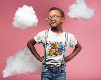 Kids Tee, Fun 2nd Grade Tshirt Design, Back to School Shirt, Everyday Wear, First Day of School Tee, Children&#39;s Graphic Tee, Elementary