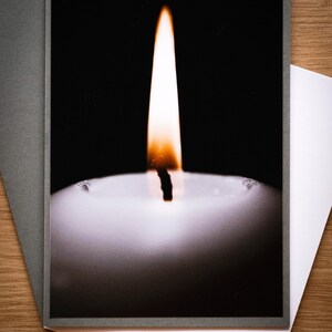 Biglietto di lutto con foto "Luce"