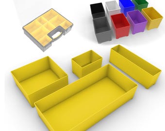 Custom Organizer Bins for Storehouse 8-Bin Large Portable Parts Storage Case (Harbor Freight)