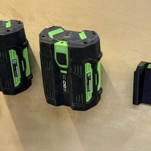 Battery Mounts for EGO 56V Packs - Secure Ergonomic Angled Wall Mount Storage