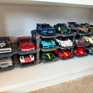 Brick Model Car Modular Display Rack - Expandable as your collection grows! (Brick 6 wide and 8 wide compatible)