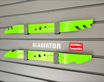 EGO Mower Blade Hooks for Gladiator GearWall & GearTrack | Snap-In Set for 2 Blades, No Drilling | Fits Select Cut Blades | High Temp ABS