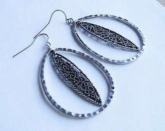 Silver Hoop Earrings