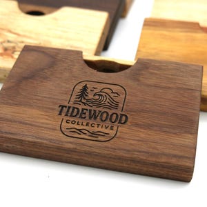 Personalized Handmade Wooden Card Holder Wallet/Box for Business, Gift, Credit/Debit Cards
