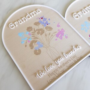 Personalised grandparent plaque | gift for grandparent | we love you gift | present for mum