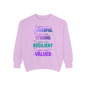 Relaxed Fit Sweatshirt: Unisex Garment-Dyed Cotton Blend (Medium Weight) image 4