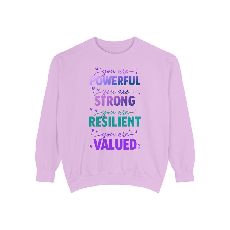 Relaxed Fit Sweatshirt: Unisex Garment-Dyed Cotton Blend (Medium Weight) image 4
