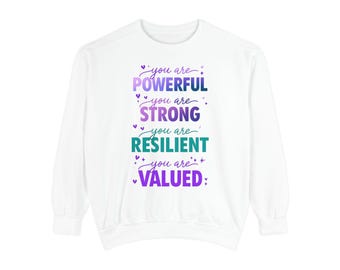 Relaxed Fit Sweatshirt: Unisex Garment-Dyed Cotton Blend (Medium Weight)