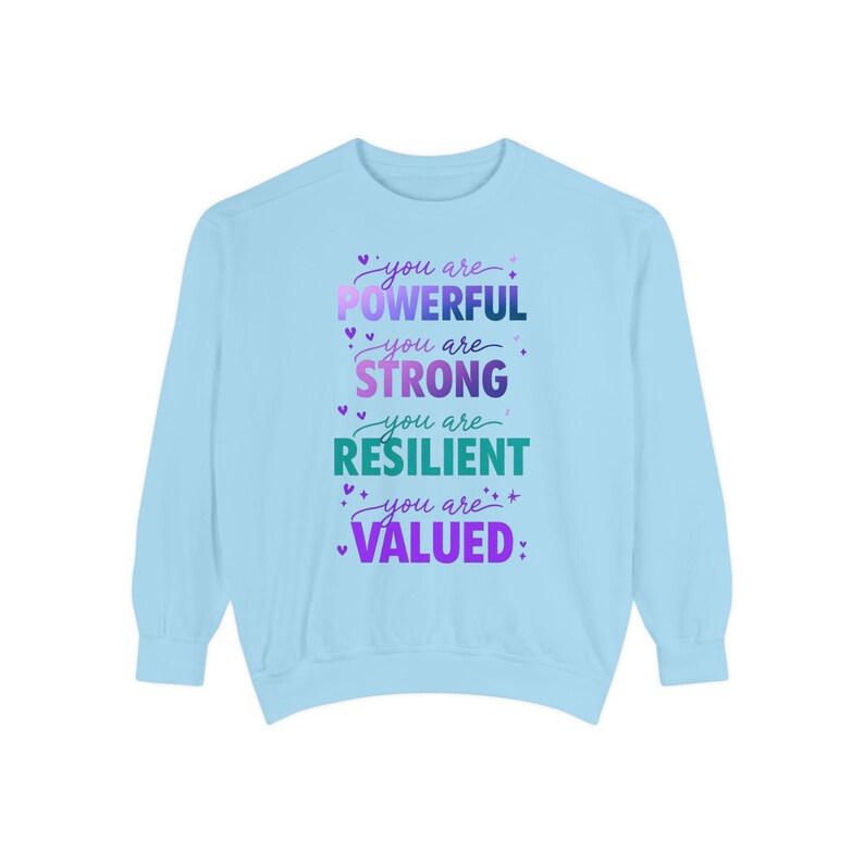 Relaxed Fit Sweatshirt: Unisex Garment-Dyed Cotton Blend (Medium Weight) image 3
