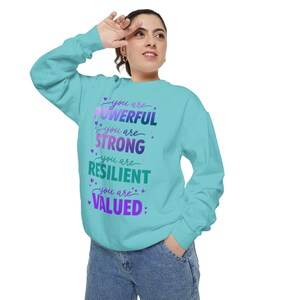 Relaxed Fit Sweatshirt: Unisex Garment-Dyed Cotton Blend (Medium Weight) image 10