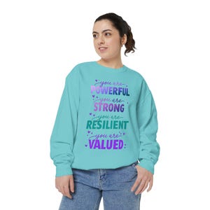 Relaxed Fit Sweatshirt: Unisex Garment-Dyed Cotton Blend (Medium Weight) image 6