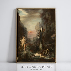 Hercules Vintage Print | Hellenic Art | Greek Mythology Print | Digital Download Wall Art | Aesthetic Wall Decor