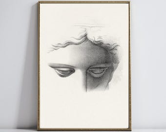 Aphrodite Statue Druck | Hellenische Kunstdruck | Vintage Kunst | Griechische Mythologie Druck | Digitaler Download Wandkunst | Ästhetische Wanddekoration