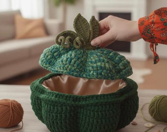 Cozy Fall Home Essential: Crochet Pumpkin Basket Pattern - Instant Download