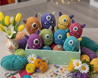 ポケットモンスターのかぎ針編みキーホルダー：あみぐるみぬいぐるみ