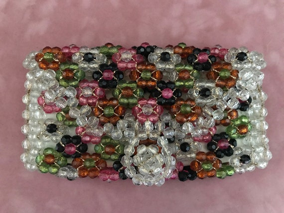 Vintage Saks Fifth Avenue Beaded Clutch -  Italia… - image 1