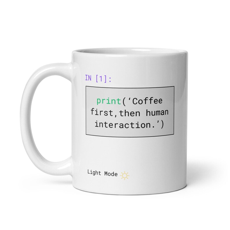 Python Funny Mug - Light Mode