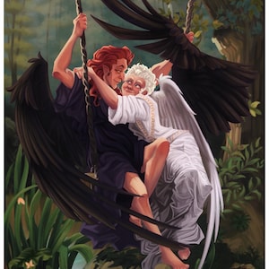 In Eden | Good Omens Digital Print | Printable Art | Aziraphale & Crowley