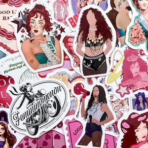 50 pegatinas aleatorias de Chappell-Roa, pegatinas de artistas musicales, pegatinas de cultura pop retro, pegatinas impermeables para diario, álbum de recortes, manualidades de bricolaje
