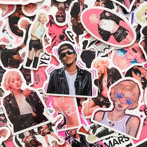 Pack de 50 stickers musique A-P-T, Stickers MV Cool Y2K pour fans, Stickers pop rock girly, Stickers étanches pour Kindle, ordinateur portable, scrapbooking