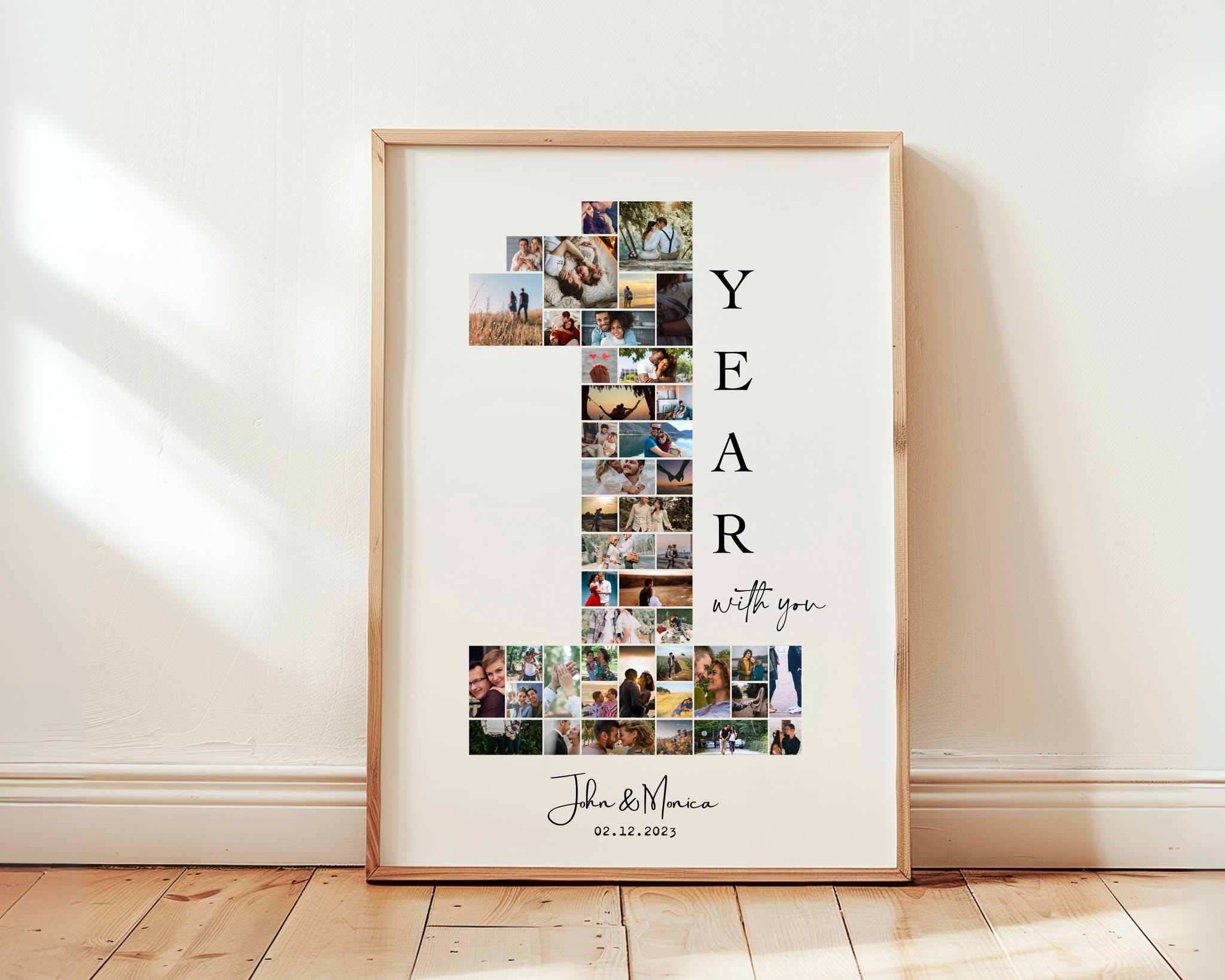 First Anniversary Memory Collage